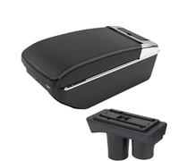 RORVECQ Pour Citroën Pour C-Elysée Boîtier D'accoudoir Central Boîte De Rangement Intérieur Rechange Accessoire Auto Avec USB(A3 Noir blanc 7USB)