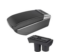 RORVECQ Pour Citroën Pour C-Elysée Boîtier D'accoudoir Central Boîte De Rangement Intérieur Rechange Accessoire Auto Avec USB(B3 Black white NO USB)