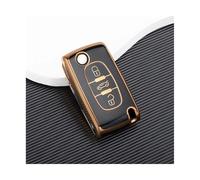 RORVECQ pour Citroen pour Xsara pour Picasso C2 C3 C4 C5 C6 C8 2 3 Boutons Coque Étui De Clé Voiture en TPU Accessoire(Noir,3 Button)