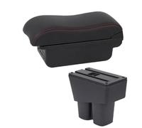 RORVECQ Pour City Boîte À Accoudoir 2008 2009 2010 2011 2012 2013 Boîtier De Rangement Central Avec USB Accessoires Auto(B red line 3USB)