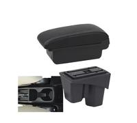 RORVECQ Pour City Boîte D'accoudoir Intérieur Retrofit Dédié Centre De Rangement Accessoires Auto(A3 Black white NO USB)