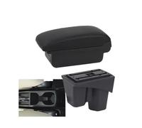 RORVECQ Pour City Boîte D'accoudoir Intérieur Retrofit Dédié Centre De Rangement Accessoires Auto(Ligne noire A2 Pas d'USB)