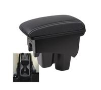 RORVECQ Pour City Boîte D'accoudoir Surélevée Boîte De Rangement Double Couche Accessoires Auto Retrofit Avec USB Boîte D'accoudoir Centrale(A3 Cuir artificiel)