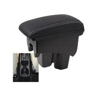RORVECQ Pour City Boîte D'accoudoir Surélevée Double Couche Boîte De Rangement Retrofit Accessoires Auto Avec USB(Cuir véritable B3)