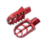 RORVECQ Pour CRF70 CRF110 XR50 XR70 XR110 Pour Apollo 110Coleman CT200U Repose-pieds Universel Pour Moto CNC(ROUGE)