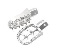 RORVECQ Pour CRF70 CRF110 XR50 XR70 XR110 Pour Apollo 110Coleman CT200U Repose-pieds Universel Pour Moto CNC(Argent)