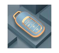 RORVECQ pour CRV pour Civic pour Accord pour Vezel 2021 2022 Coque De Protection pour Clé Voiture en TPU Housse Porte-Clés Accessoire(Gris)