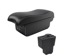 RORVECQ Pour Daihatsu Pour Sirion Accoudoir Intérieur Console Centrale Boîte De Rangement Accessoires Pièces(B2 ligne noire 3USB)