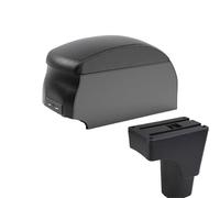 RORVECQ Pour Datsun GO Pour GO Plus Boîte De Rangement D'accoudoir Central Universel Voiture Porte-gobelet(B2 Black double)