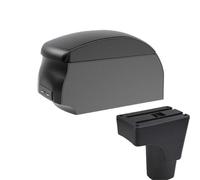 RORVECQ Pour Datsun GO Pour GO Plus Boîte De Rangement D'accoudoir Central Universel Voiture Porte-gobelet(A2 Black single)