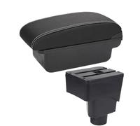 RORVECQ Pour F&ord Pour EcoSport 2013 2014 2015 2016 2017 Armadioir Voiture Boîte De Rangement Bras Accessoires Auto Pièces Retrofit Intérieur(C3 Noir blanc SANS USB)