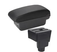 RORVECQ Pour F&ord Pour EcoSport 2013 2014 2015 2016 2017 Armadioir Voiture Boîte De Rangement Bras Accessoires Auto Pièces Retrofit Intérieur(B2 ligne noire 3USB)