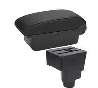 RORVECQ Pour F&ord Pour EcoSport 2013 2014 2015 2016 2017 Armadioir Voiture Boîte De Rangement Bras Accessoires Auto Pièces Retrofit Intérieur(C2 Ligne noire PAS d'USB)