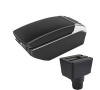 RORVECQ Pour F&ord Pour EcoSport Boîte D'accoudoir Voiture 2018-2024 Boîte De Rangement Bras Accessoires Auto Pièces De Retouche Intérieur(Black white 7 USB)
