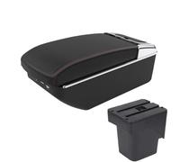 RORVECQ Pour F&ord Pour Focus 2 Boîte Accoudoir Pour F&ord Pour Focus Mk2 Accoudoir Accessoires Auto Détails Intérieurs Pièces Rétrofit(A1 Noir rouge 7USB)