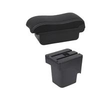 RORVECQ Pour F&ord Pour Focus 2 Pour Focus 2 Mk2 2005 2006 2007 2008 2009 2010 2011 Boîte D'Accoudoir Voiture Boîte De Rangement(A2 Black white NO USB)