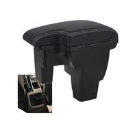 RORVECQ Pour F&ord Pour Focus 3 Boîte D'accoudoir Voiture Pièces Rétrofit Intérieur Pour Focus III Boîte De Rangement Console Centrale Accoudoir(Black white line)