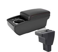 RORVECQ Pour Hyundai I10 Boîte Accoudoir Détails Pièces Intérieures Pièces De Rechange Boîte De Rangement Accessoire Auto(B1 Noir rouge 3USB)