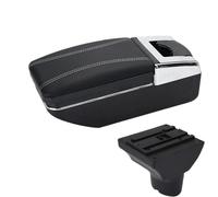 RORVECQ Pour Hyundai I20 2012 Boîtier D'accoudoir Auto Pièces Intérieures Pièces De Rechange Boîte De Rangement Accessoire Voiture(Ligne blanche A3 Pas d'USB)