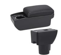 RORVECQ Pour Hyundai Pour Getz Boîte À Accoudoir Pour Voiture Pièces De Rénovation Intérieure Boîte De Rangement Centrale Dédiée Accessoires Auto(B3 Noir blanc 6USB)