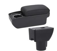 RORVECQ Pour Hyundai Pour Getz Boîte À Accoudoir Pour Voiture Pièces De Rénovation Intérieure Boîte De Rangement Centrale Dédiée Accessoires Auto(C2 Ligne noire PAS d'USB)