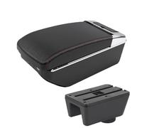RORVECQ Pour Ibiza 6j Pour Ibiza 6L Boîte D'accoudoir Pour Seat Pour Ibiza Boîte De Rangement Centrale Console Auto Avec Interface USB(A1 Noir rouge 7USB)
