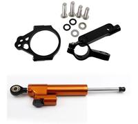 RORVECQ Pour Kawasaki Pour VERSYS 650 2015 2016-2020 Kit De Fixation CNC Pour Amortisseur Direction Stabilisateur Finition Aspect Carbone(Model G)