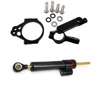 RORVECQ Pour Kawasaki Pour VERSYS 650 2015 2016-2020 Kit De Fixation CNC Pour Amortisseur Direction Stabilisateur Finition Aspect Carbone(Modèle A)