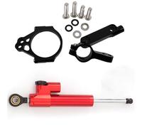 RORVECQ Pour Kawasaki Pour VERSYS 650 2015 2016-2020 Kit De Fixation CNC Pour Amortisseur Direction Stabilisateur Finition Aspect Carbone(Model H)