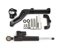 RORVECQ Pour Kawasaki Z650 2017 2018 2019 2020 2021 2022 2023 2024 Kit De Support Et Montage Pour Amortisseur Direction En Carbone CNC(Model C)