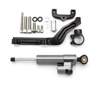 RORVECQ Pour Kawasaki Z650 2017 2018 2019 2020 2021 2022 2023 2024 Kit De Support Et Montage Pour Amortisseur Direction En Carbone CNC(Model D)