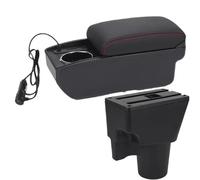RORVECQ Pour Kia Pour Picanto Boîte D'accoudoir Pour Picanto Pour 3X-Line Boîte De Rangement Auto Pour Accoudoir Porte-gobelet Retrofit(A1 Charge rapide)