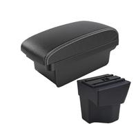 RORVECQ Pour KIA Pour Rio 3 Pour K2 X-line Rio 3 2011 2012 2013 2014 2015 2016 Accessoires D'accoudoir Auto Intérieur Boîte De Rangement 3usb(A3 Black white NO USB)