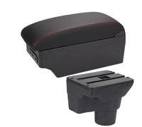 RORVECQ Pour Kia Pour Rio 4 Accoudoir Pour Kia Pour Rio Pour X-Line Boîte D'accoudoir 2016 2017-2021 Accessoire Voiture Détails Intérieurs(A1 Noir rouge 7USB)