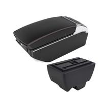 RORVECQ Pour Mahindra Pour Bolero Boîte À Accoudoir Universelle Boîte De Rangement Pour Accoudoir Central De Voiture Porte-gobelet Cendrier(Black red 7 USB)