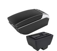 RORVECQ Pour Mahindra Pour Bolero Boîte À Accoudoir Universelle Boîte De Rangement Pour Accoudoir Central De Voiture Porte-gobelet Cendrier(Black white 7 USB)