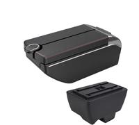 RORVECQ Pour Mahindra Pour Bolero Boîte À Accoudoir Universelle Modifications De Rangement Central Auto Accessoires(B1 Red line 7 usb)