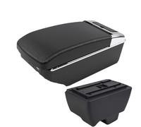 RORVECQ Pour Mahindra Pour Bolero Boîte Accoudoir Universelle Console Centrale Rangement Porte-gobelet Cendrier(A2 Black line7 USB)