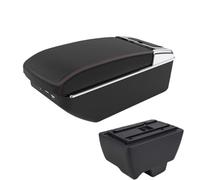 RORVECQ Pour Mahindra Pour Bolero Boîte D'accoudoir Accoudoir Central Universel Boîte Rangement Interface USB(A1 Noir rouge 7USB)