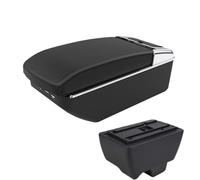 RORVECQ Pour Mahindra Pour Bolero Boîte D'accoudoir Accoudoir Central Universel Boîte Rangement Interface USB(A2 Black line7 USB)