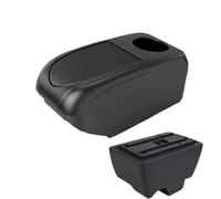 RORVECQ Pour Mahindra Pour Bolero Boîte D'accoudoir Accoudoir Central Universel Boîte Rangement Interface USB(B1 Black Frame 6USB)
