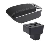 RORVECQ Pour Mazda 2 Boîte À Accoudoir Centrale Boîte De Rangement Centrale Pièces Intérieures De Retrofit Avec USB Accessoires Auto(Ligne blanche B3 PAS d'USB)