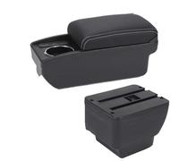 RORVECQ Pour MAZDA 2 Boîte À Accoudoir Pour MAZDA 2 Pour Demio Accoudoir Auto Boîte De Rangement Pièces Retrofit Détails Intérieurs(B3 Noir blanc 6USB)