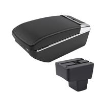 RORVECQ Pour Mazda 2 Skyactiv Version Pour CX-3 Boîte À Accoudoir Retrofit Boîte De Rangement D'accoudoir De Voiture Accessoires De Voiture(A2 Black line7 USB)