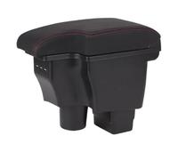 RORVECQ Pour Mazda CX-3 Boîte D'accoudoir Retrofit Pour Mazda 2 Version Skyactiv Accoudoir De Voiture Boîte De Rangement Accessoires Voiture Chargement USB(Cuir véritable B1)