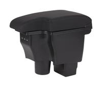 RORVECQ Pour Mazda CX-3 Boîte D'accoudoir Retrofit Pour Mazda 2 Version Skyactiv Accoudoir De Voiture Boîte De Rangement Accessoires Voiture Chargement USB(Cuir véritable B2)