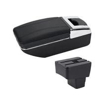 RORVECQ Pour Mazda CX-3 Kit D'accoudoir Rétrofit Pour Mazda 2 Version Skyactiv Pour CX-3 CX-3 Voiture Boîte De Rangement D'accoudoir(Ligne noire A2 Pas d'USB)