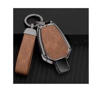 RORVECQ pour Mercedes pour Benz A C E S Class GLA CLA GLK GLC CLS W204 W463 W176 W251 W205 AMG Coque Clé Voiture en Alliage Zinc(Gray-Brown,1 Jeu)