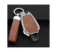 RORVECQ pour Mercedes pour Benz A C E S Class GLA CLA GLK GLC CLS W204 W463 W176 W251 W205 AMG Coque Clé Voiture en Alliage Zinc(Silver-Brown,1 Jeu)