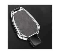 RORVECQ pour Mercedes pour Benz A C E S Class GLA CLA GLK GLC CLS W204 W463 W176 W251 W205 AMG Coque Clé Voiture en Alliage Zinc(Silver-Grey,Single)